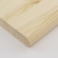 Basic Madera | relacionados | Bricolaje | Balda de Pino Silvestre - Canto redondo (imagen 1)